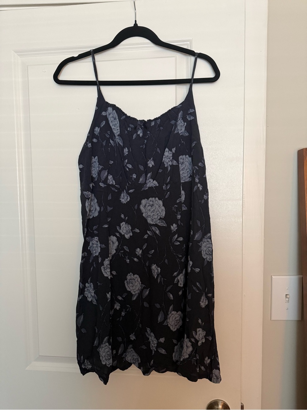 wild fable Navy and Light Blue Floral Dress